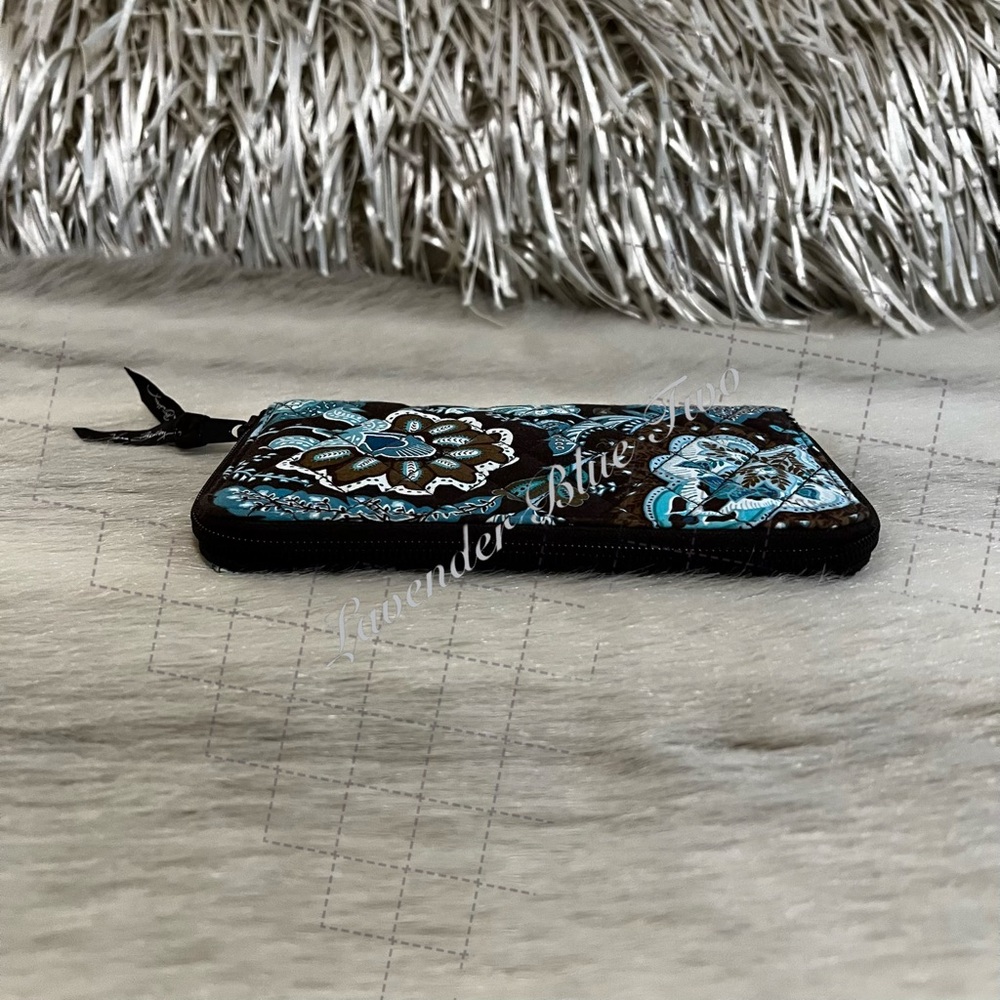 Vera Bradley Java Blue 2006 Zip Around Wallet Lon… - image 6